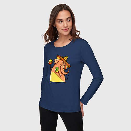 Женские футболки с рукавом со слонами
