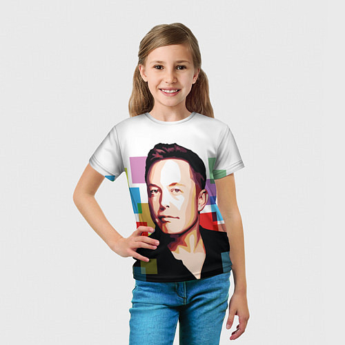 Детские 3D-футболки с Илоном Маском