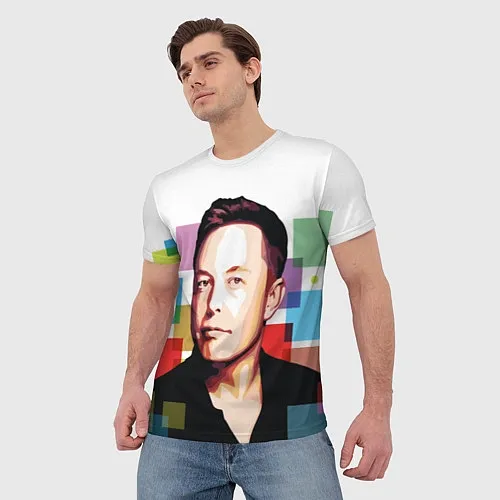 Мужские футболки с Илоном Маском