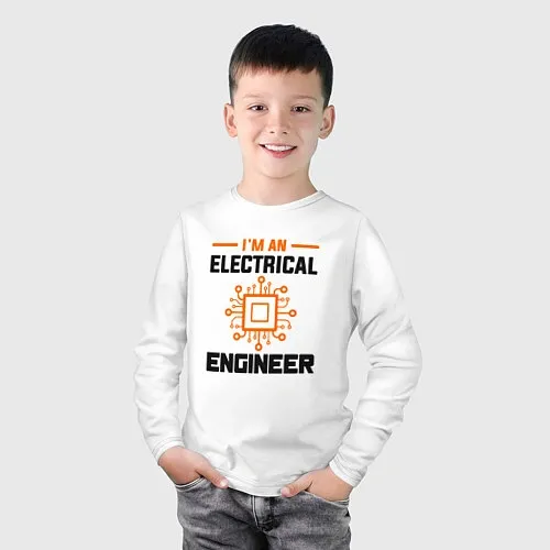 Детские футболки с рукавом для инженера
