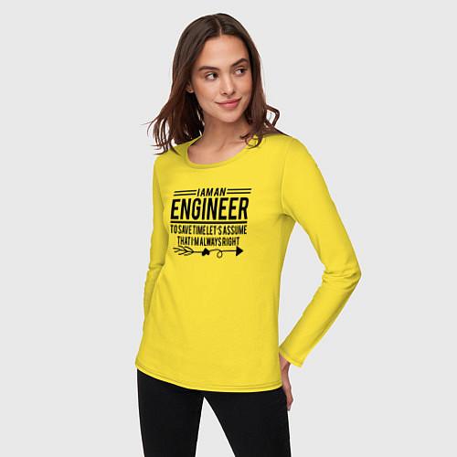 Женские футболки с рукавом для инженера