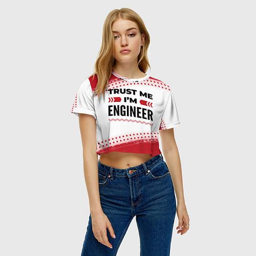 Женские укороченные футболки для инженера