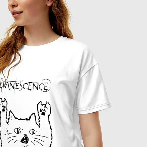 Женские футболки оверсайз Evanescence