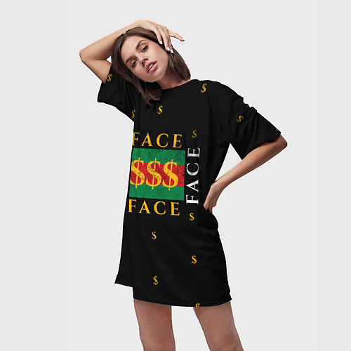 Женские 3D-футболки Face