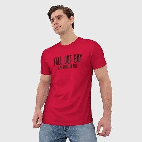 Мужские 3D-футболки Fall Out Boy