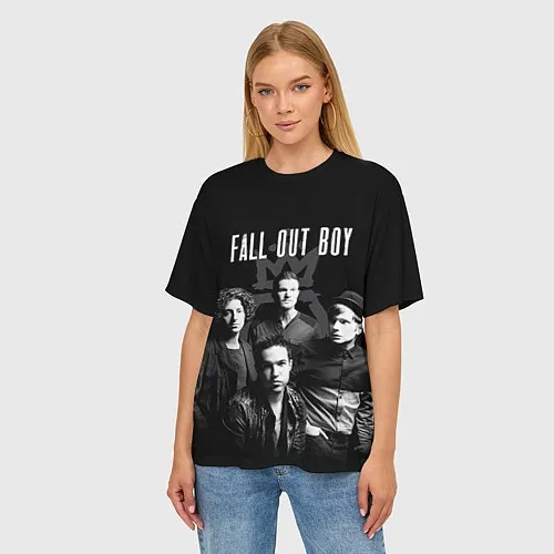 Женские 3D-футболки Fall Out Boy