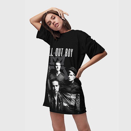Женские длинные футболки Fall Out Boy