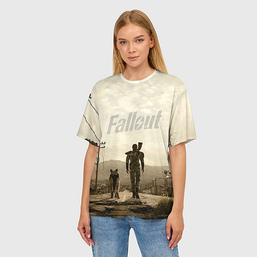 Женские футболки оверсайз Fallout