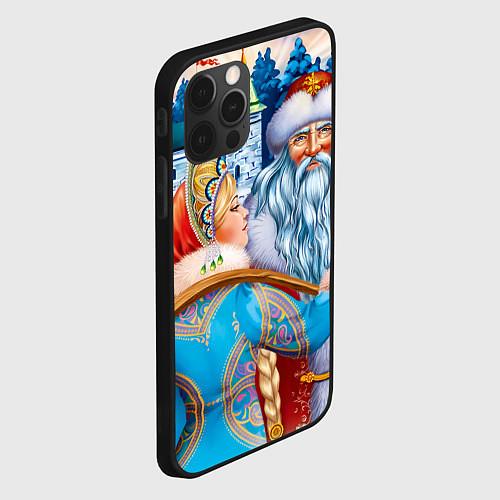 Чехлы iPhone 12 series c Дедом Морозом