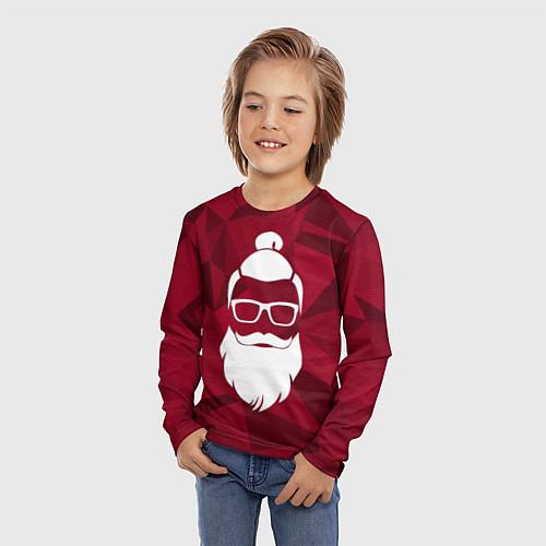 Детские футболки с рукавом c Дедом Морозом