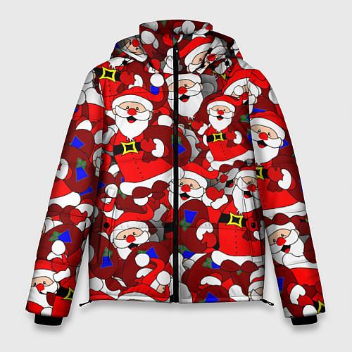 Мужские куртки с капюшоном c Дедом Морозом
