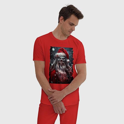 Мужские пижамы c Дедом Морозом