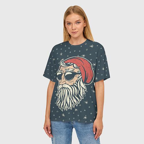 Женские 3D-футболки c Дедом Морозом
