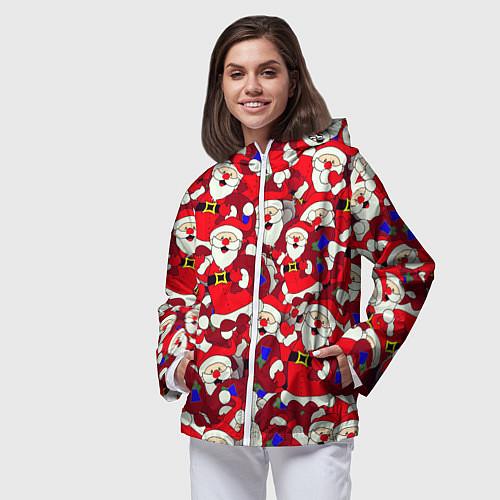 Женские ветровки c Дедом Морозом