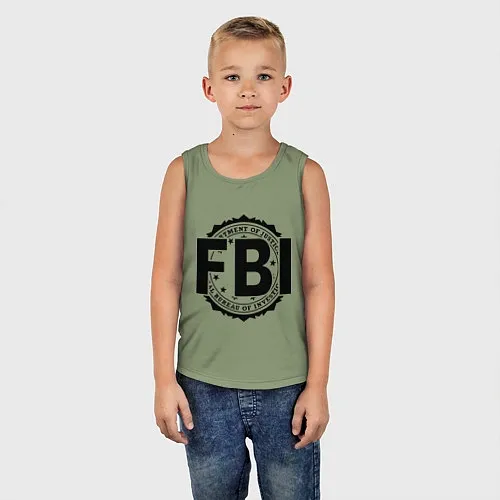 Детские хлопковые майки FBI
