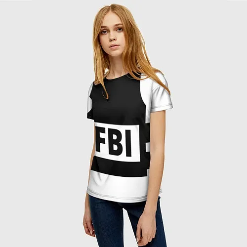 Женские 3D-футболки FBI