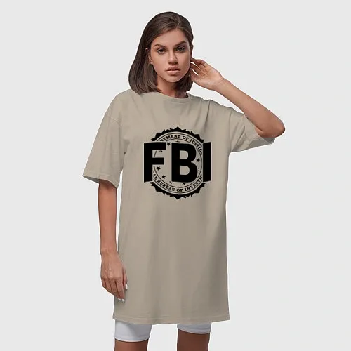 Женские длинные футболки FBI
