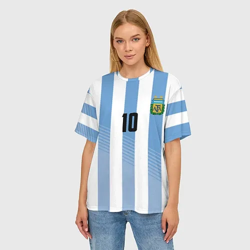 Женские 3D-футболки Сборная Аргентины