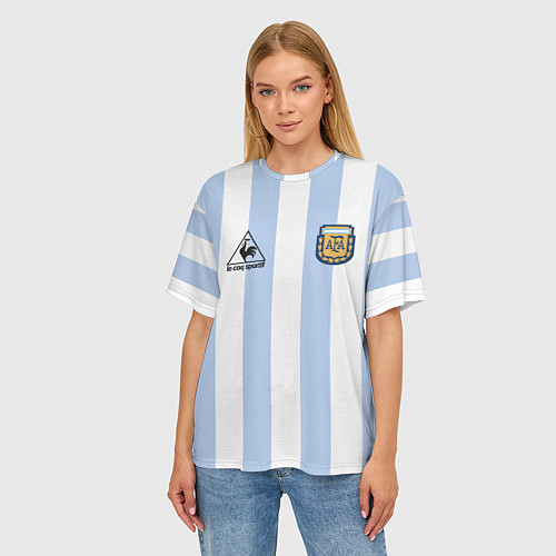 Женские футболки оверсайз Сборная Аргентины