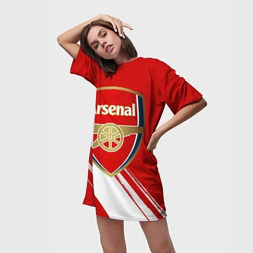 Женские длинные футболки Арсенал