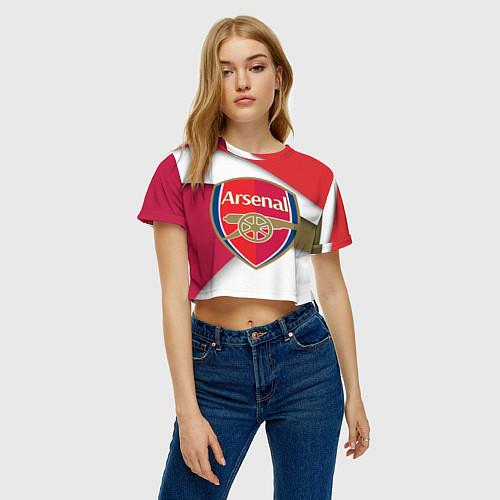 Женские укороченные футболки Арсенал