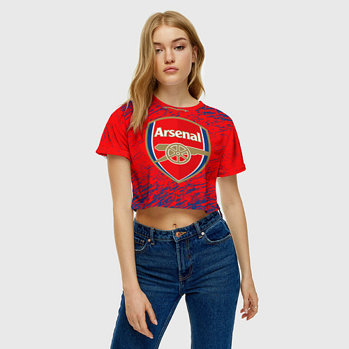 Женские укороченные футболки Арсенал