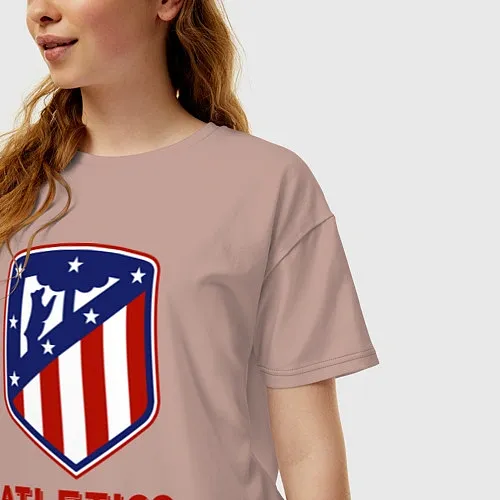 Женские хлопковые футболки Атлетико Мадрид