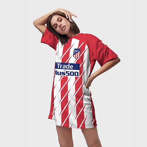 Женские длинные футболки Атлетико Мадрид