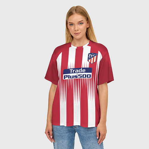 Женские футболки оверсайз Атлетико Мадрид
