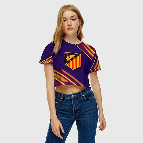 Женские укороченные футболки Атлетико Мадрид