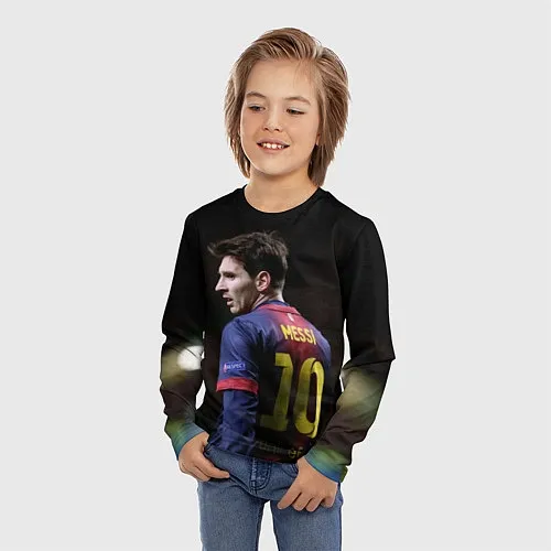 Детские футболки с рукавом Барселона