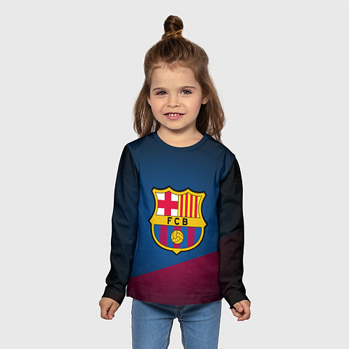 Детские футболки с рукавом Барселона