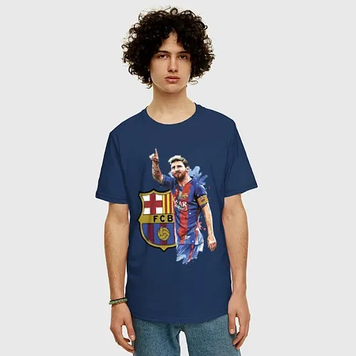 Мужские хлопковые футболки Барселона