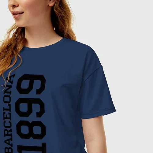 Женские хлопковые футболки Барселона