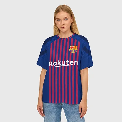 Женские футболки оверсайз Барселона