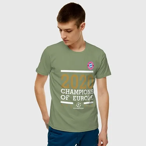 Мужские хлопковые футболки Бавария Мюнхен