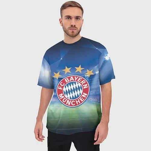 Мужские футболки оверсайз Бавария Мюнхен