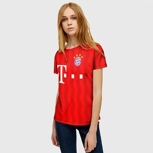 Женские 3D-футболки Бавария Мюнхен