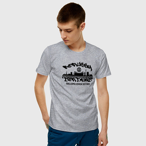 Мужские хлопковые футболки Боруссия Дортмунд