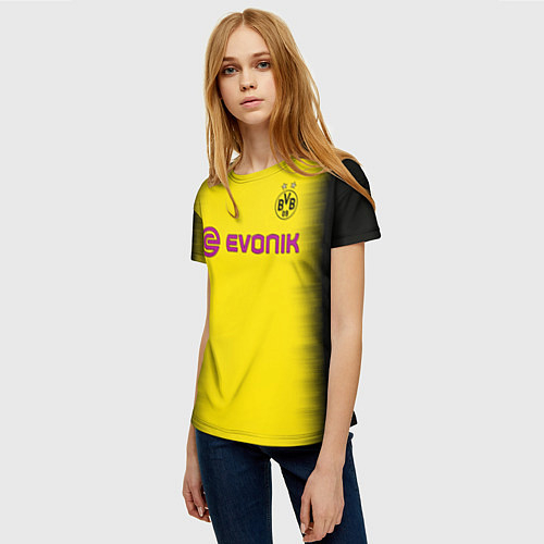 Женские 3D-футболки Боруссия Дортмунд