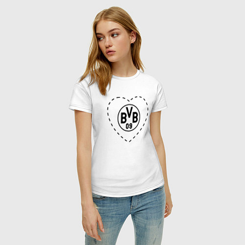 Женские хлопковые футболки Боруссия Дортмунд