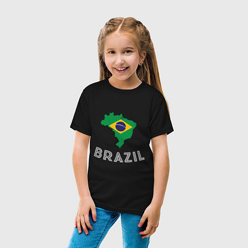 Детские хлопковые футболки Сборная Бразилии
