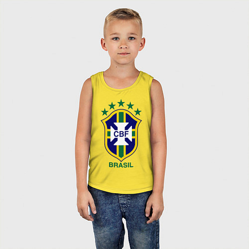 Детские хлопковые майки Сборная Бразилии
