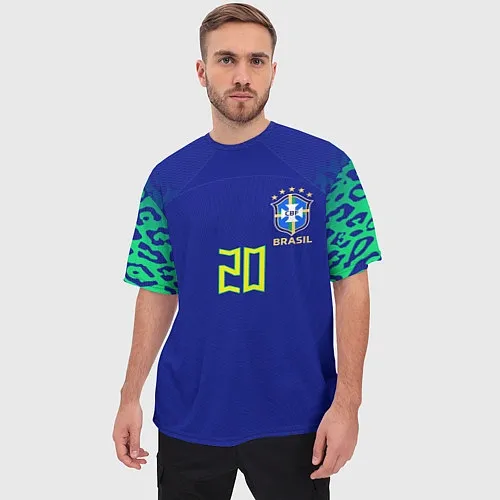 Мужские 3D-футболки Сборная Бразилии