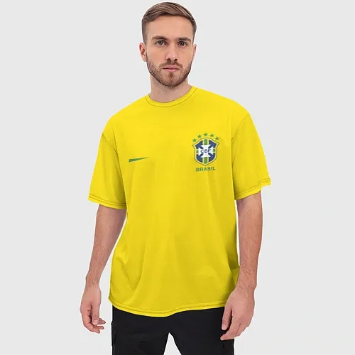 Мужские футболки оверсайз Сборная Бразилии
