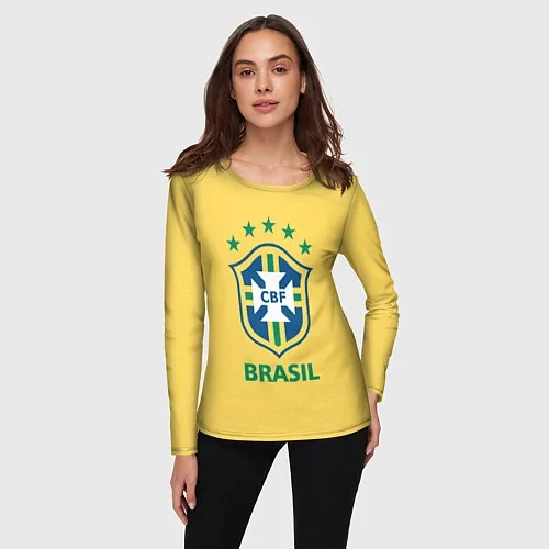 Женские футболки с рукавом Сборная Бразилии
