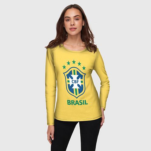 Женские футболки с рукавом Сборная Бразилии