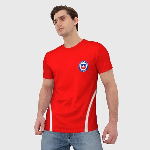 Мужские 3D-футболки Сборная Чили