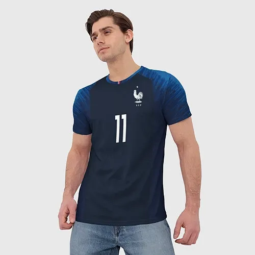 Мужские 3D-футболки Сборная Франции