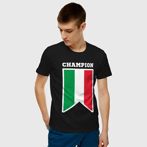 Мужские хлопковые футболки Сборная Италии
